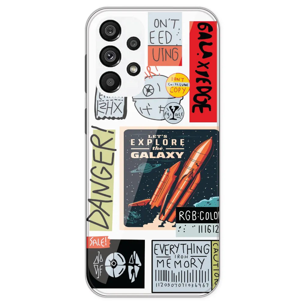 Galaxy - Clear Printed Silicone Case For Samsung Galaxy A73