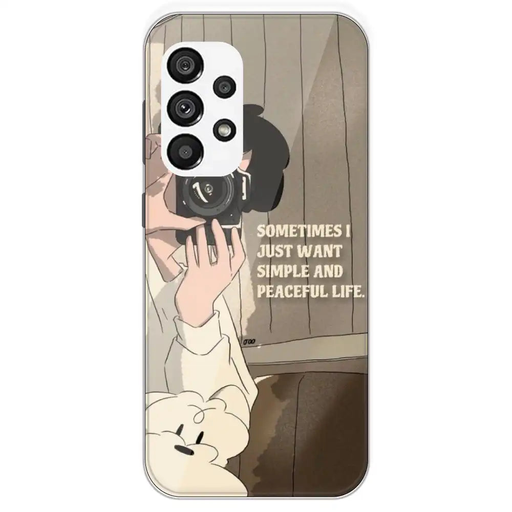 Photographer - Printed Silicone Case For Samsung Galaxy A73