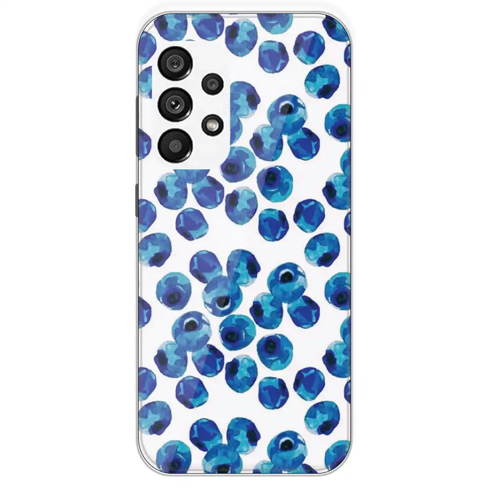 Blueberries - Printed Silicone Case For Samsung Galaxy A73