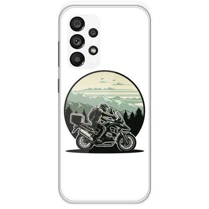 Biker - Printed Silicone Case For Samsung Galaxy A73