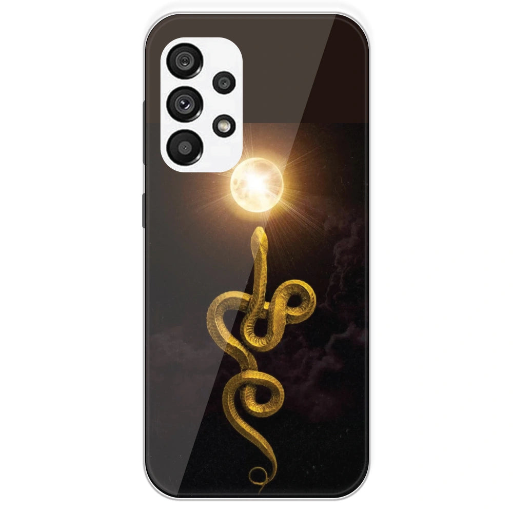 Golden Serpent - Printed Silicone Case For Samsung Galaxy A73