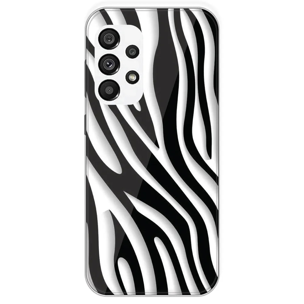 Zebra Print - Printed Silicone Case For Samsung Galaxy A73