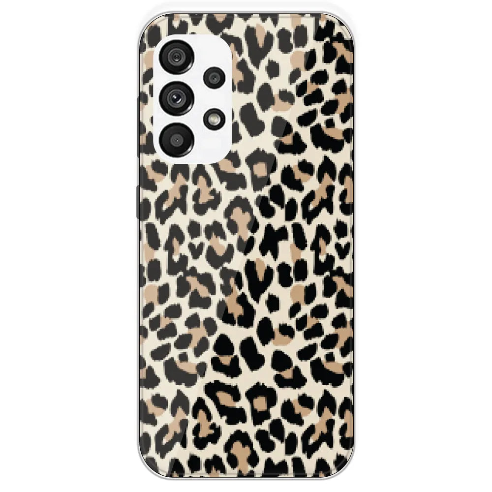 Leopard Print - Printed Silicone Case For Samsung Galaxy A73