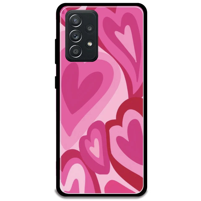 Pink Mini Hearts - Armor Case For Samsung Models Samsung Galaxy A52 5G