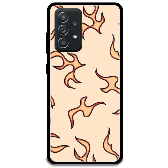 Yellow Flames - Armor Case For Samsung Models Samsung Galaxy A52 5G