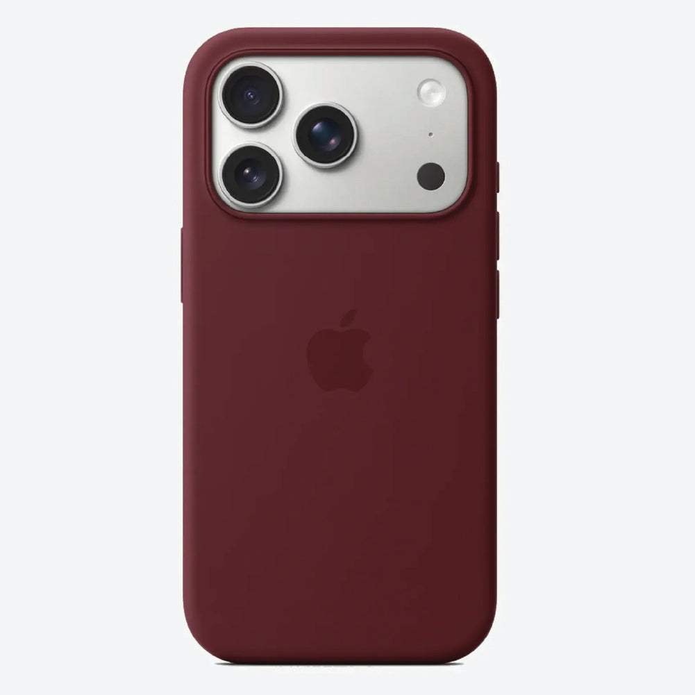 Maroon Liquid Silicone Case For Apple iPhone Models