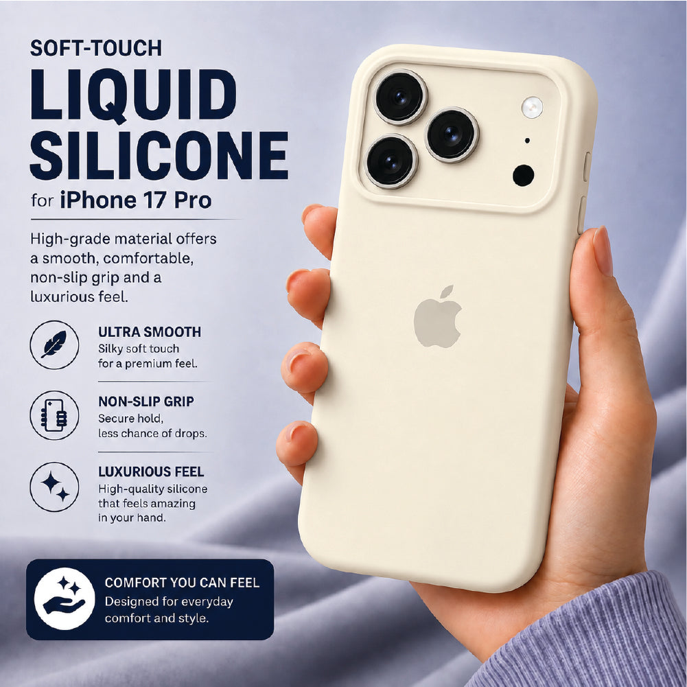 Vanilla Liquid Silicone Case For Apple iPhone Models