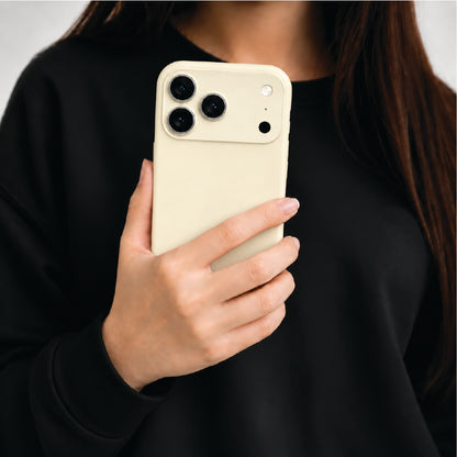 Vanilla Liquid Silicone Case For Apple iPhone Models