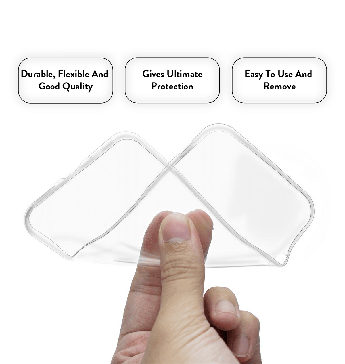 Be Happy - Clear Printed Silicone Case for Realme
