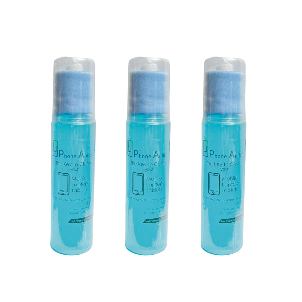 Mobile Screen Cleaning Gel With Microfiber Cloth- Aqua Breeze