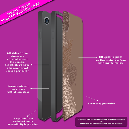 'Don't be Afraid To Put Your Mental Health First' Pink - Glossy Metal Silicone Case For Apple iPhone Models infographic