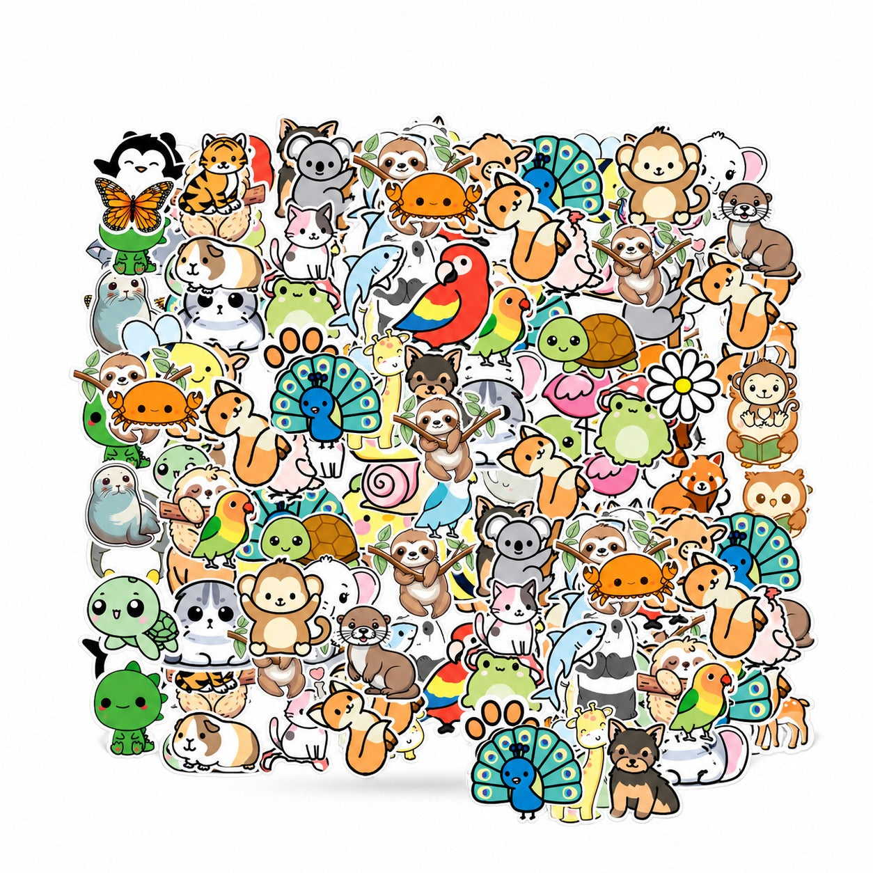 Cute Animal Stickers Pack – 42+ Kawaii Cartoon Stickers