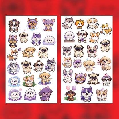 Dog Sticker Bundle – 42 Waterproof Aesthetic Stickers