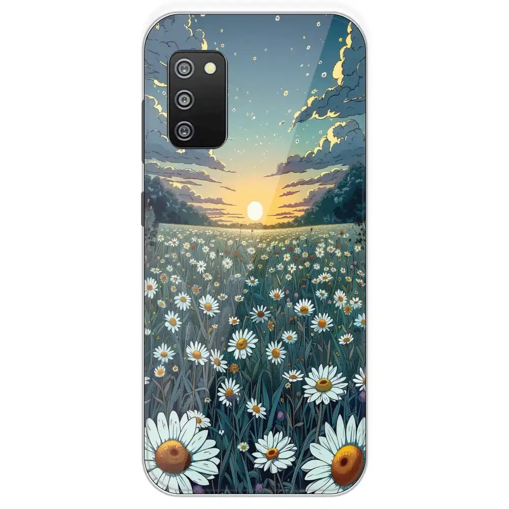 Daisy Sunset - Printed Silicone Case For Samsung Galaxy F02