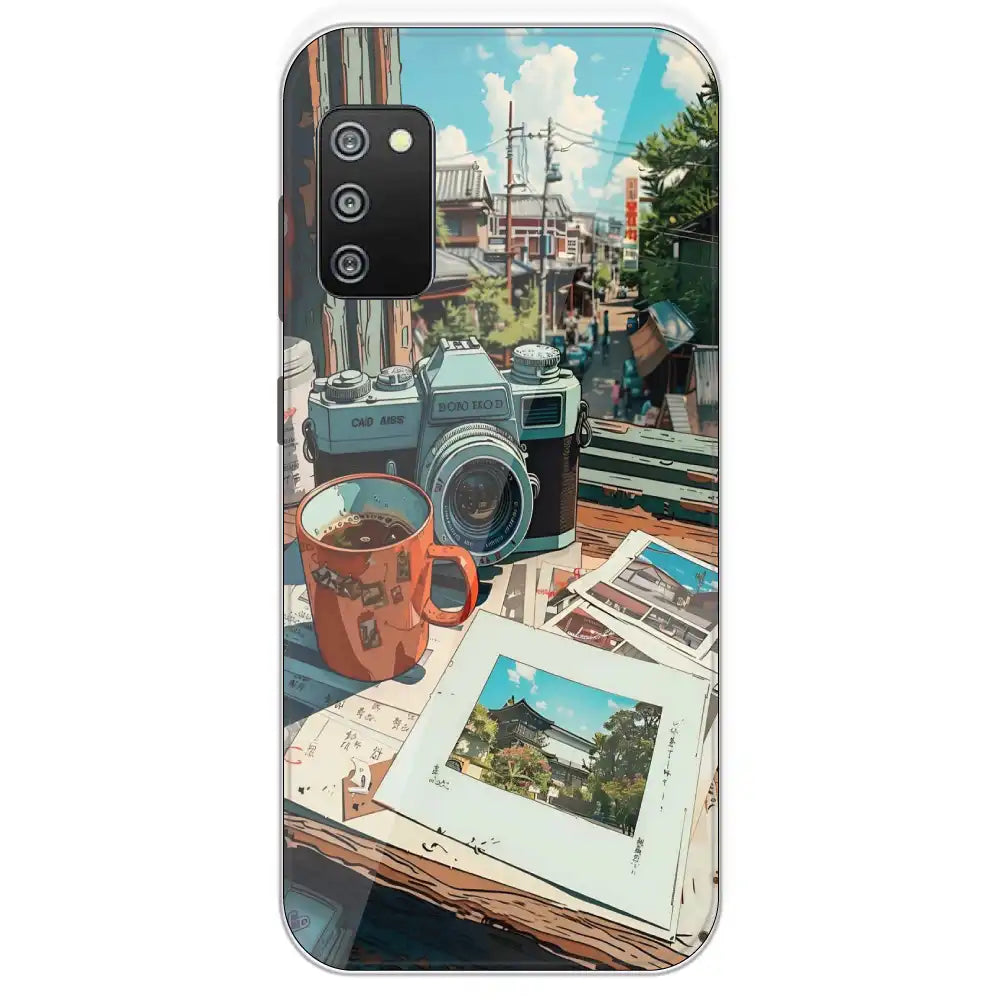 Vintage Camera Travel Vibes - Printed Silicone Case For Samsung Galaxy F02