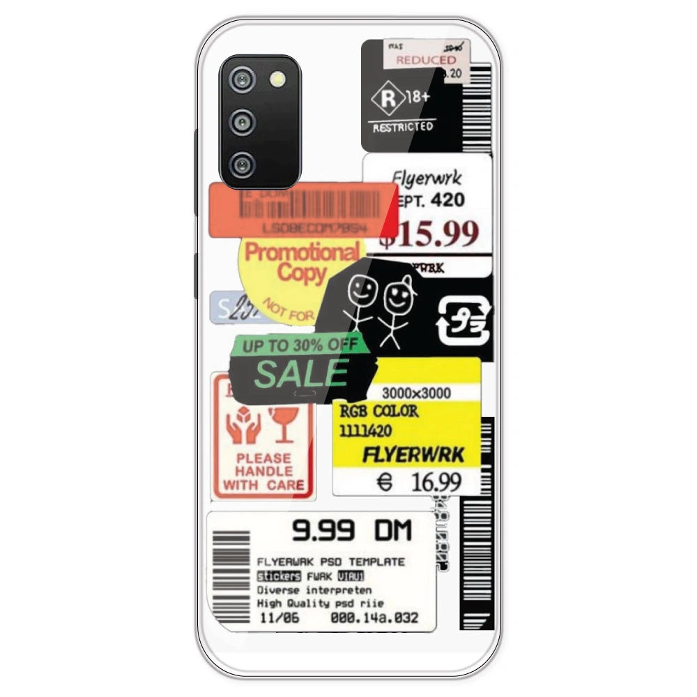 Sales - Clear Printed Silicone Case For Samsung Galaxy F02