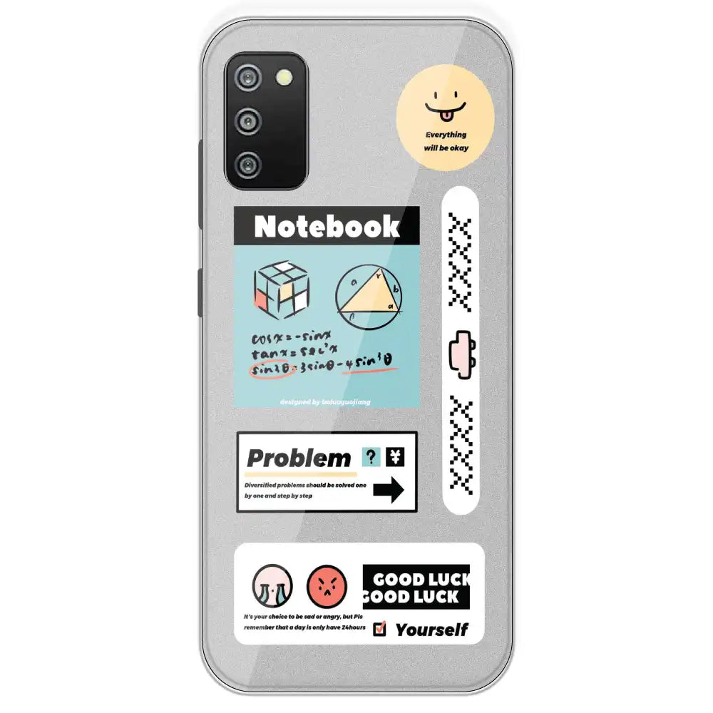 Exam Collage - Printed Silicone Case For Samsung Galaxy F02