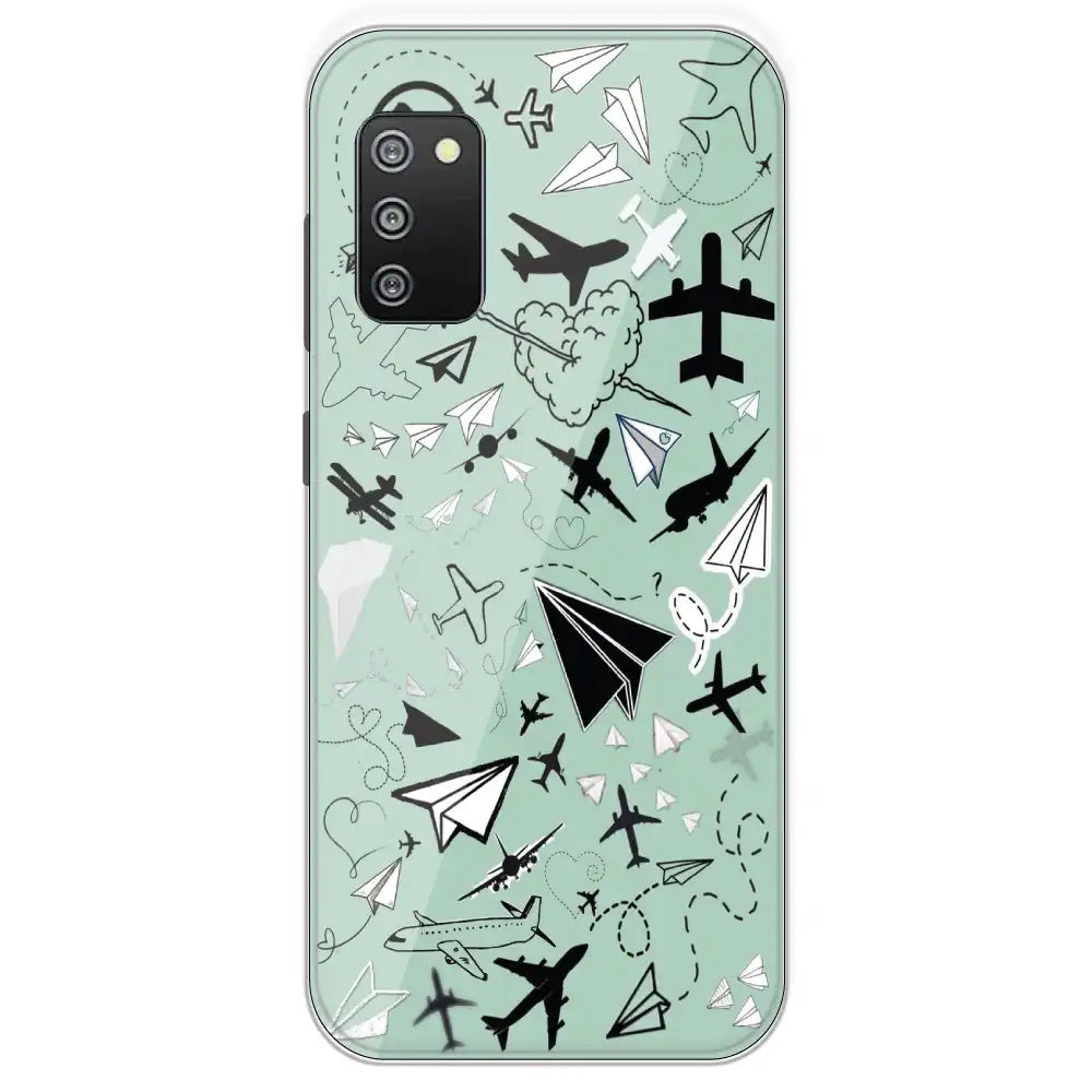 Planes - Printed Silicone Case For Samsung Galaxy F02