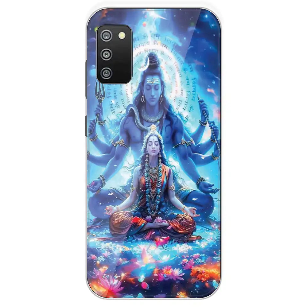 Shiv Parvati - Printed Silicone Case For Samsung Galaxy F02