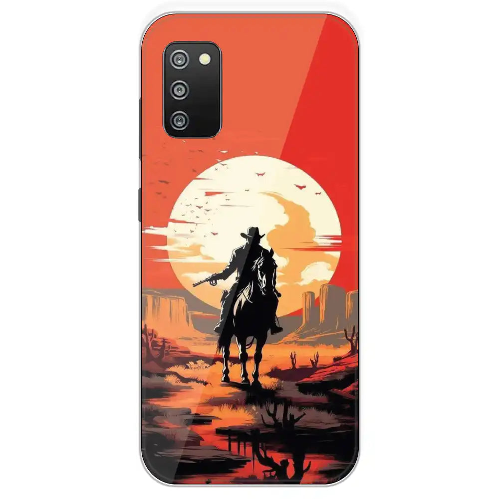 Cowboy - Printed Silicone Case For Samsung Galaxy F02