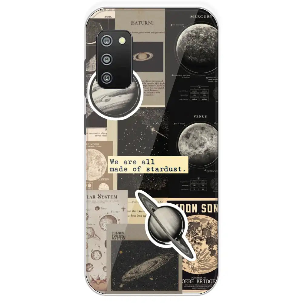Planets - Printed Silicone Case For Samsung Galaxy F02