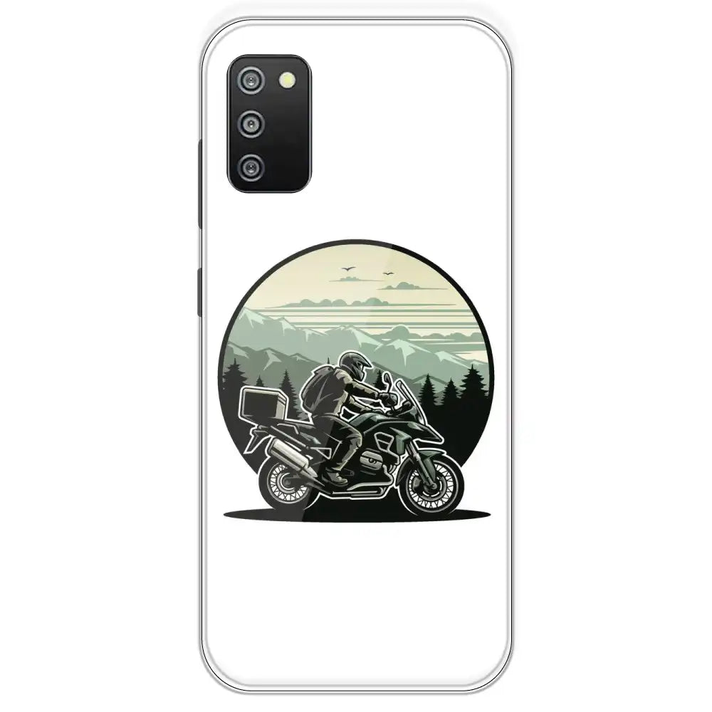 Biker - Printed Silicone Case For Samsung Galaxy F02
