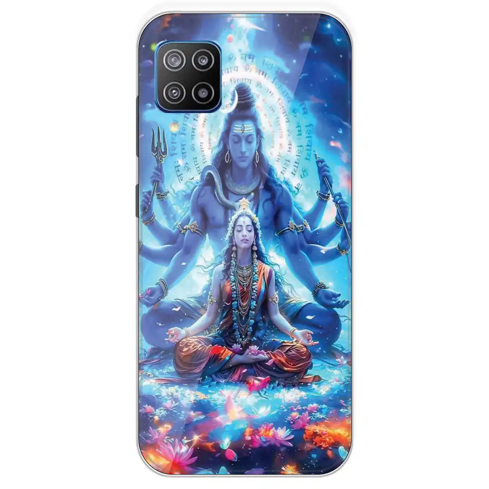 Shiv Parvati - Printed Silicone Case For Samsung Galaxy F12