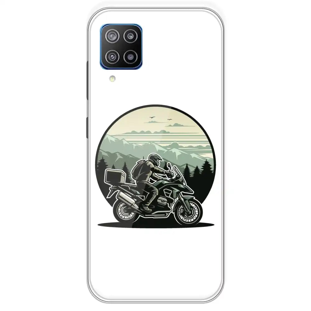 Biker - Printed Silicone Case For Samsung Galaxy F12
