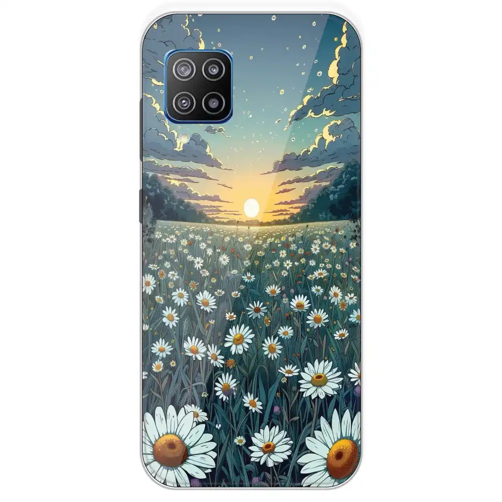 Daisy Sunset - Printed Silicone Case For Samsung Galaxy F12