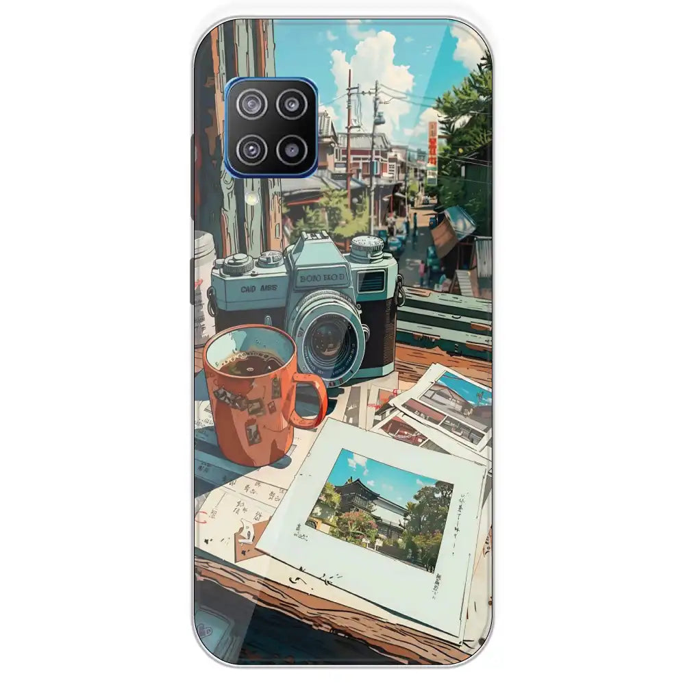 Vintage Camera Travel Vibes - Printed Silicone Case For Samsung Galaxy F12