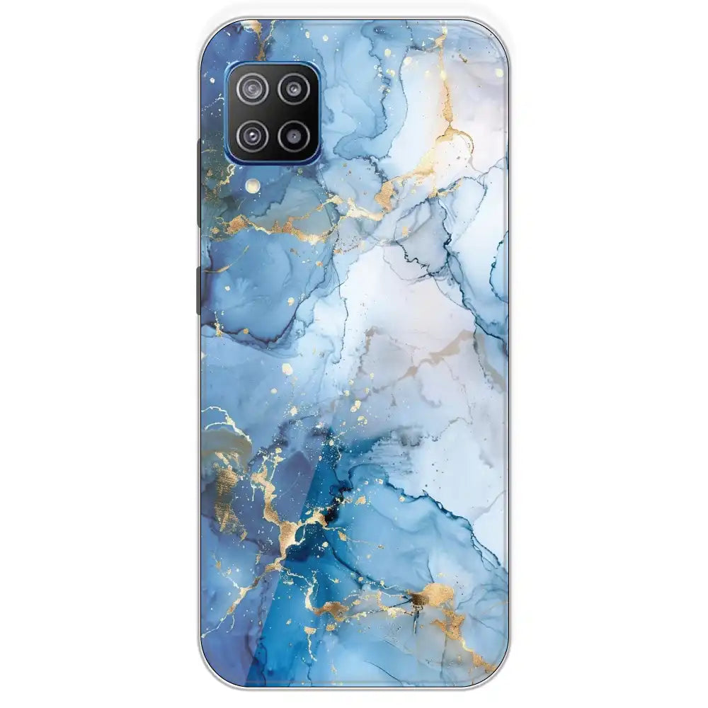 Blue Marble - Printed Silicone Case For Samsung Galaxy F12