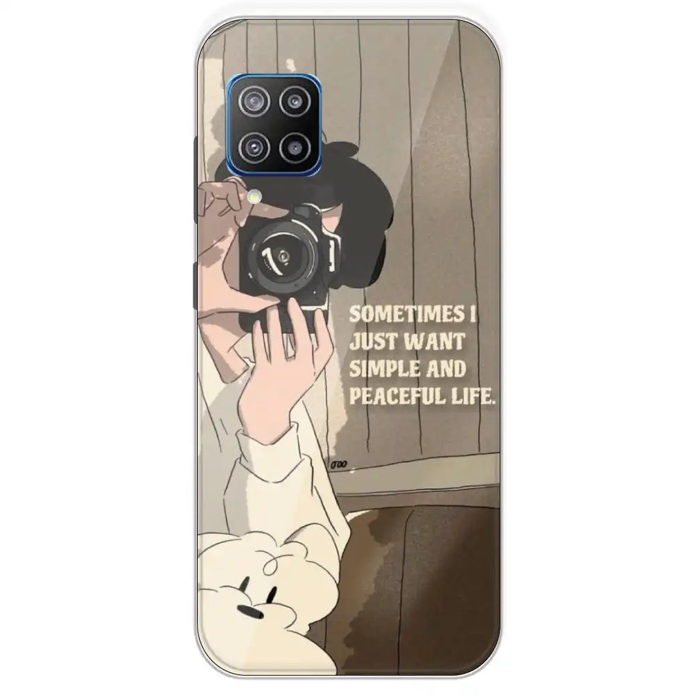 Photographer - Printed Silicone Case For Samsung Galaxy F12