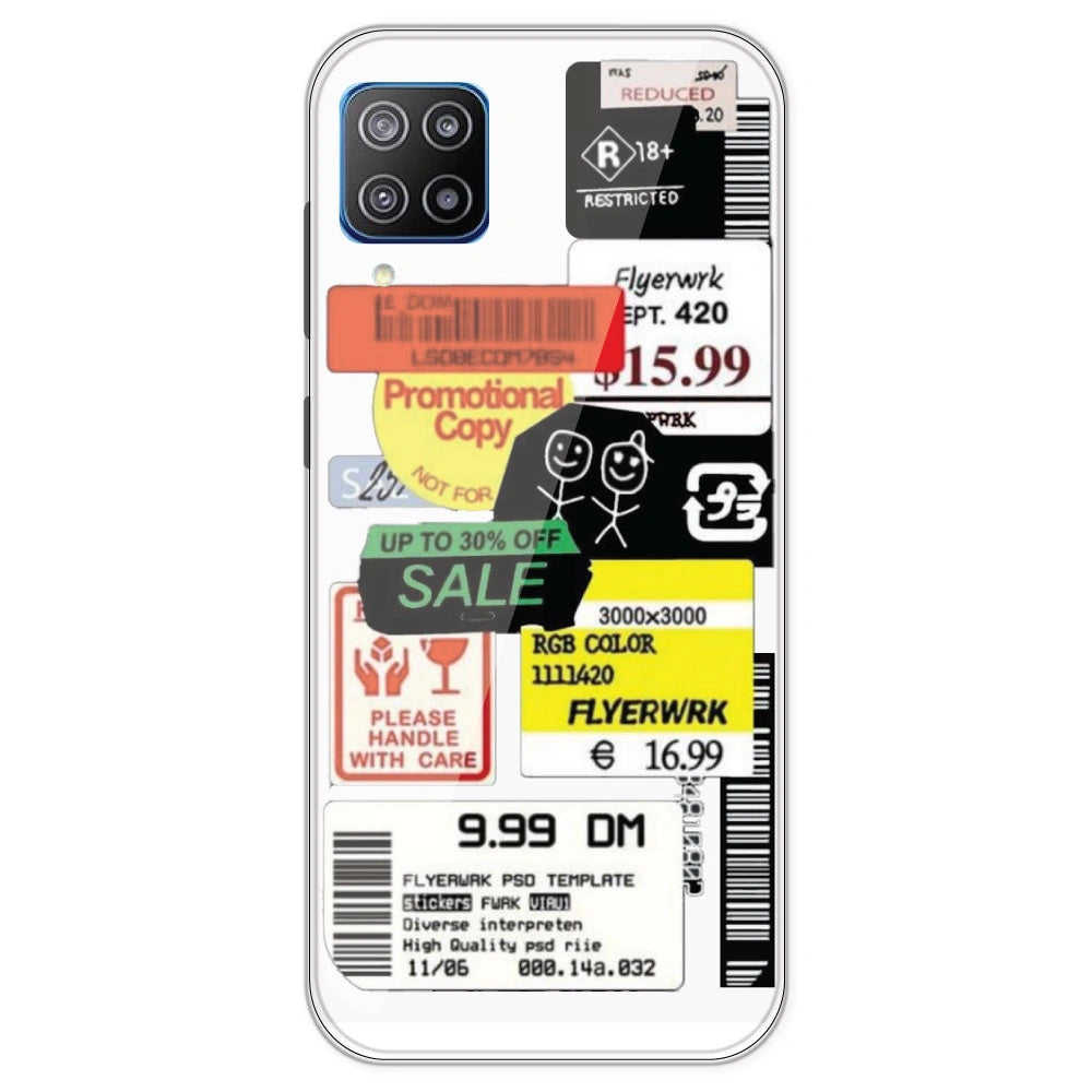 Sales - Clear Printed Silicone Case For Samsung Galaxy F12