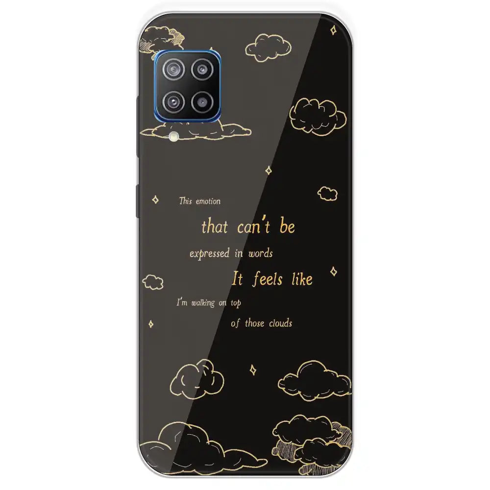 On Top Of Those Clouds - Printed Silicone Case For Samsung Galaxy F12