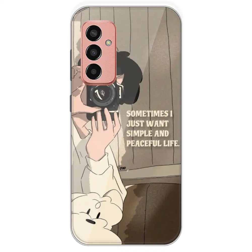 Photographer - Printed Silicone Case For Samsung Galaxy F13