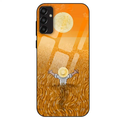 Golden Field Serenity - Glass Case For Samsung Galaxy F13