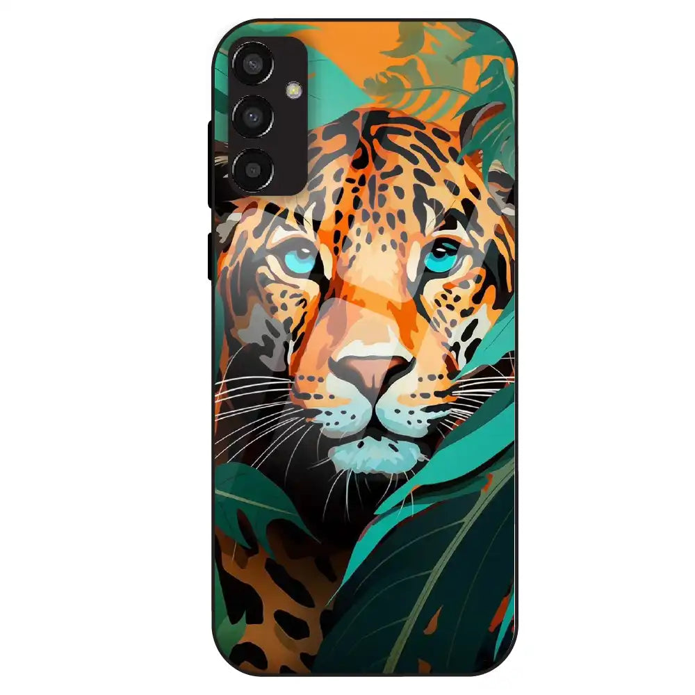 Leopard Jungle Art - Glass Case For Samsung Galaxy F13