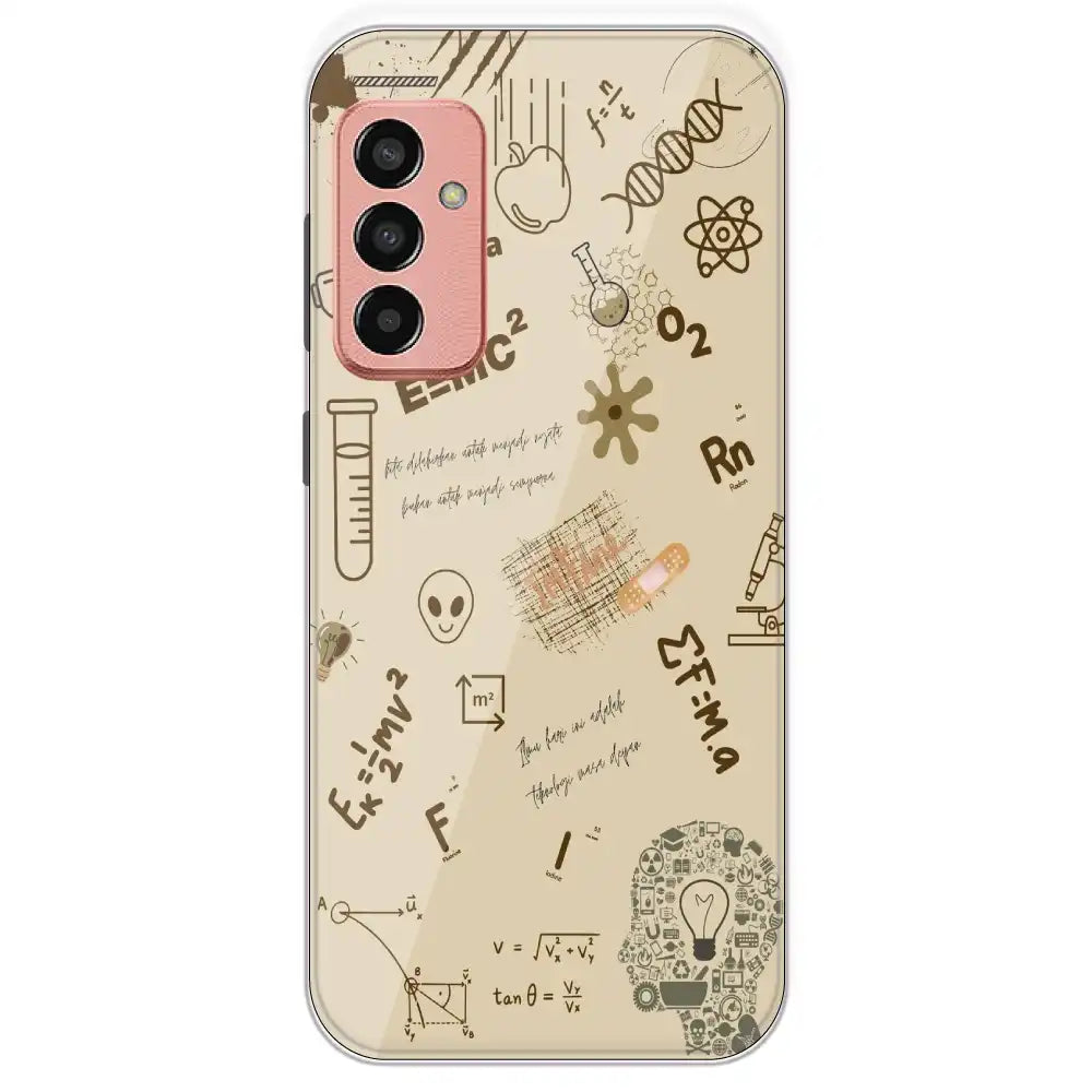 Physics Collage - Printed Silicone Case For Samsung Galaxy F13