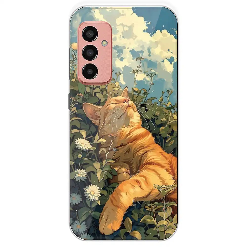 Garfield Sleeping - Printed Silicone Case For Samsung Galaxy F13