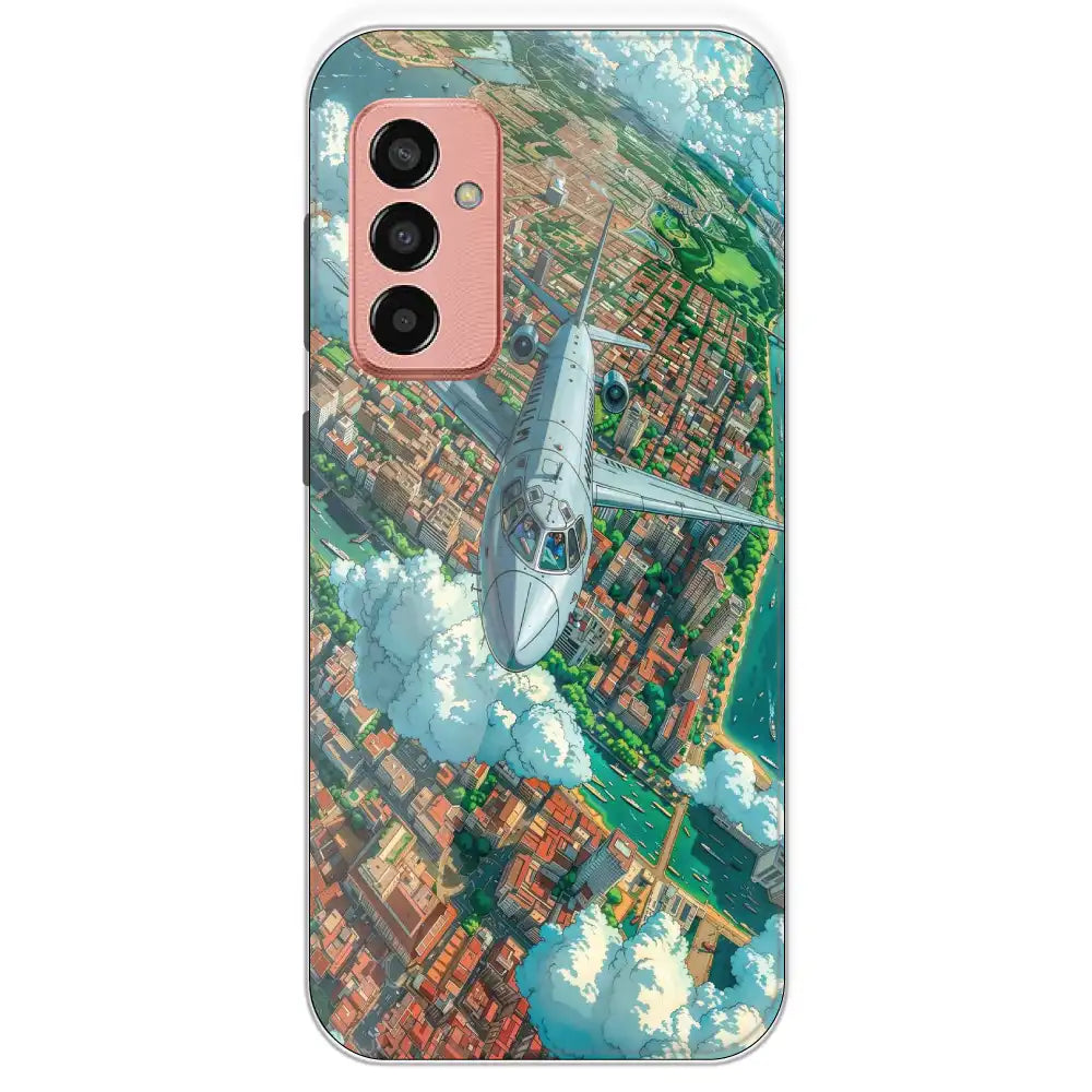 Flying Over City - Printed Silicone Case For Samsung Galaxy F13
