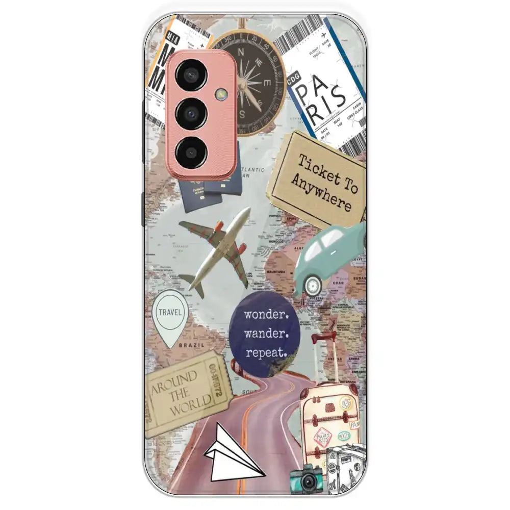 Travel Collage - Printed Silicone Case For Samsung Galaxy F13