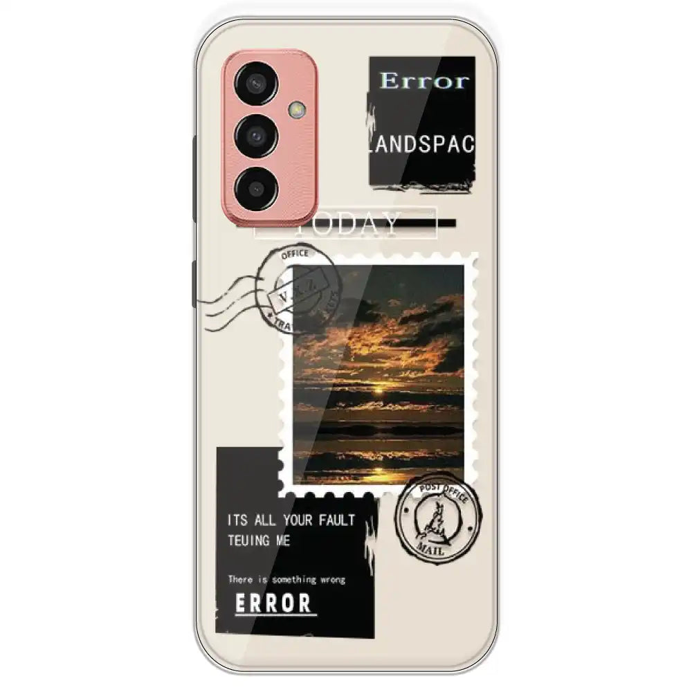 Post Card - Printed Silicone Case For Samsung Galaxy F13