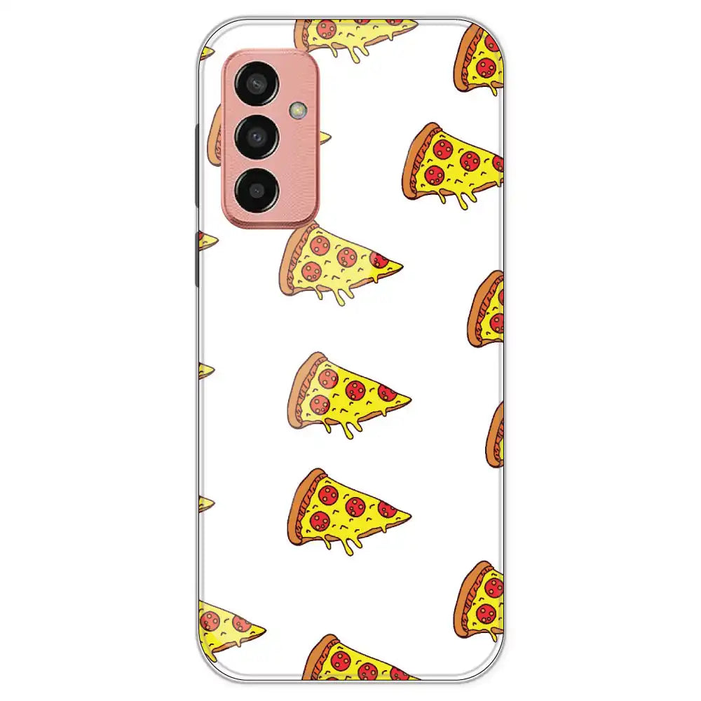Pizza - Clear Printed Silicone Case For Samsung Galaxy F13