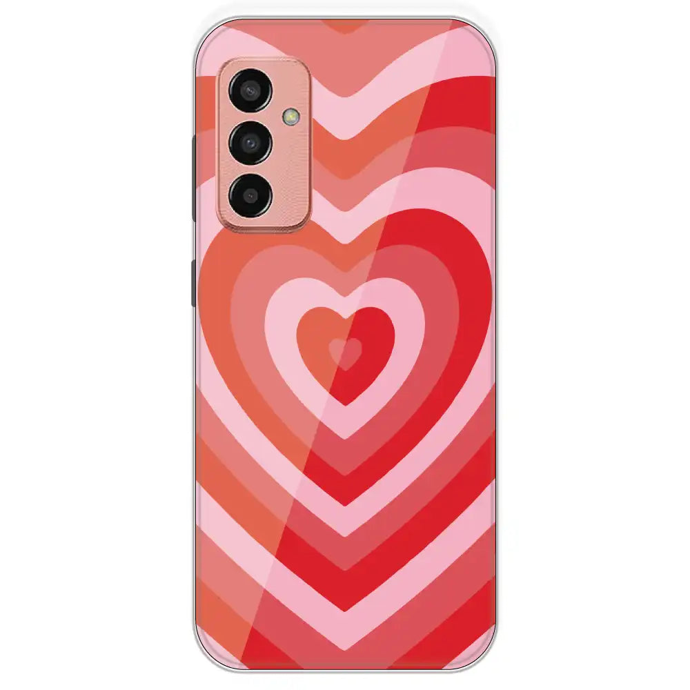 Red Hearts - Printed Silicone Case For Samsung Galaxy F13