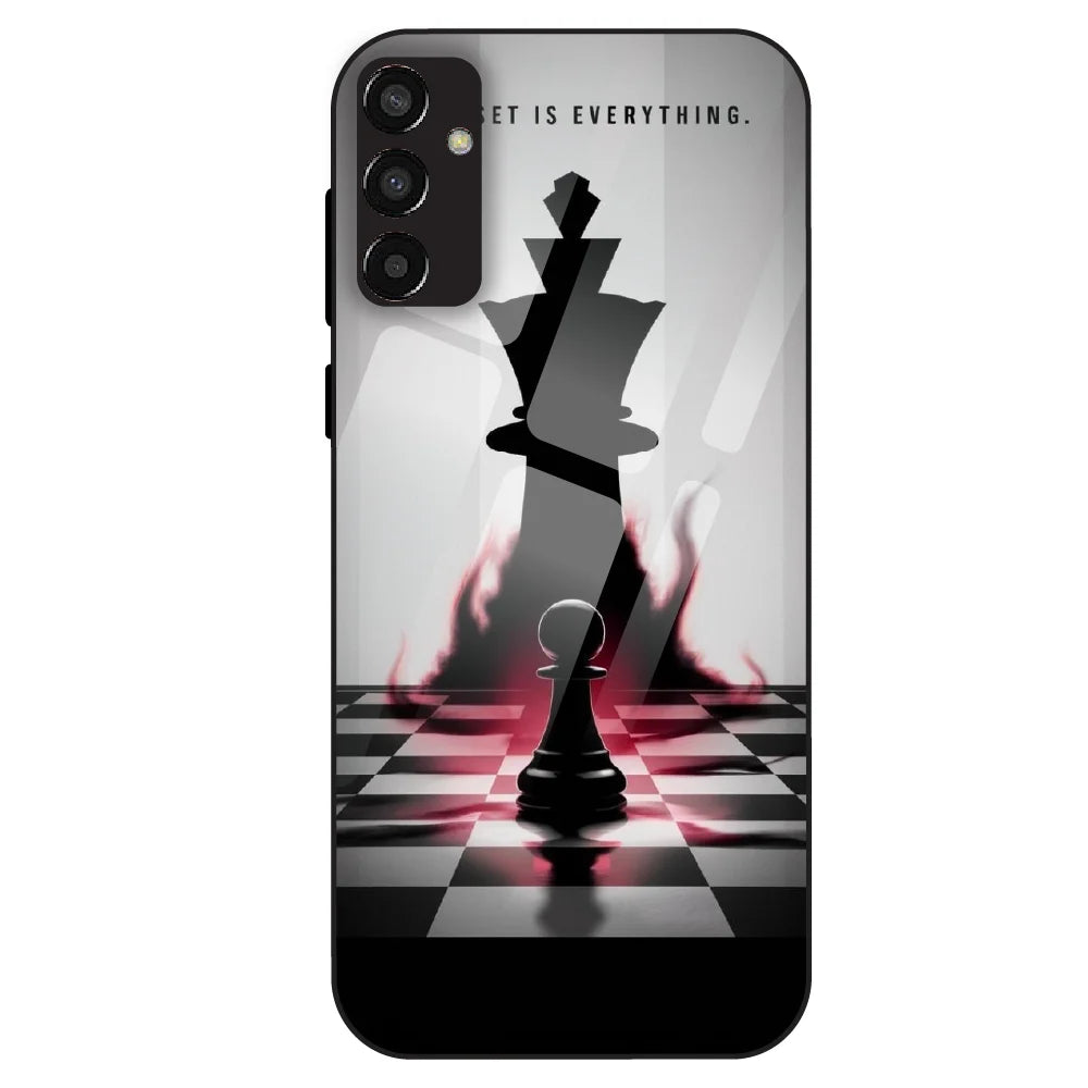 Chess Power Shadow - Glass Case For Samsung Galaxy F13