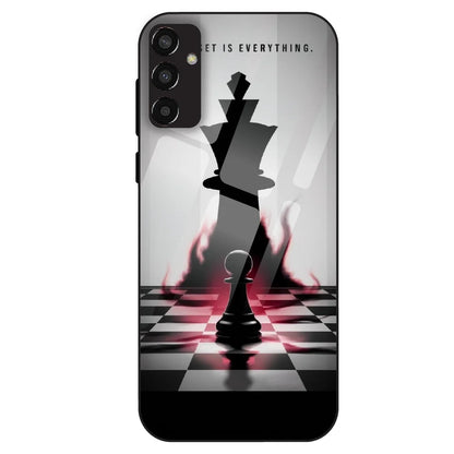 Chess Power Shadow - Glass Case For Samsung Galaxy F13