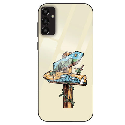 Nature Postbox Art Aesthetic - Glass Case For Samsung Galaxy F13