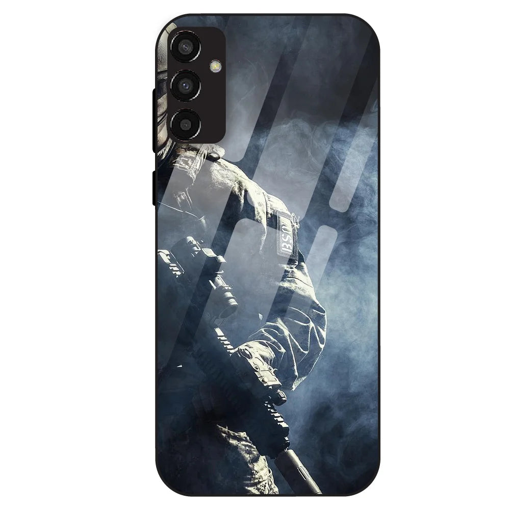 Tactical Soldier - Glass Case For Samsung Galaxy F13