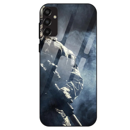 Tactical Soldier - Glass Case For Samsung Galaxy F13
