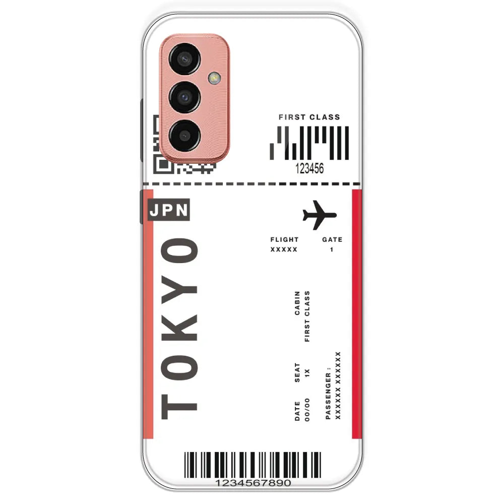 Tokyo Ticket - Clear Printed Silicone Case For Samsung Galaxy F13